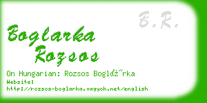 boglarka rozsos business card